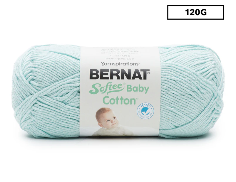 Bernat Softee Baby Cotton Knitting Yarn 120g - Aqua Mist