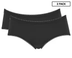 Sloggi Women's Originals Midi Brief 2-Pack - Black
