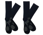 Jack Of All Trades Men's Benefeet Bamboo Therapy Socks 2-Pack - Black
