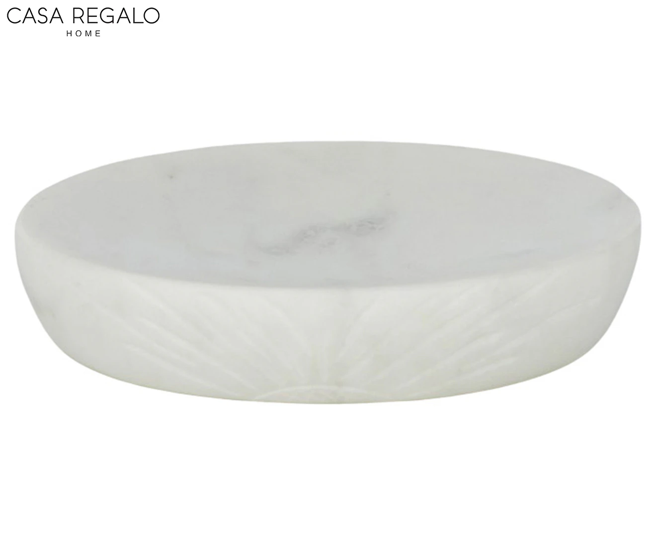 Casa Regalo Sadie Marble Soap Dish - White