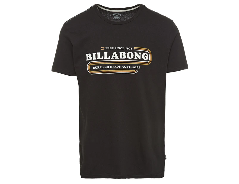 Billabong Men's Wavy Tee / T-Shirt / Tshirt - Black