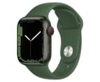 Apple Watch Series 7 (GPS + Cellular) 41mm Green Aluminium Case with Clover Sport Band video