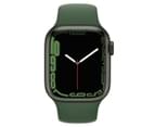 Apple Watch Series 7 (GPS + Cellular) 41mm Green Aluminium Case with Clover Sport Band 2