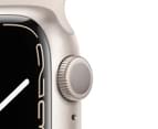 Apple Watch Series 7 (GPS) 41mm Starlight Aluminium Case with Starlight Sport Band 3