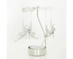 Carousel Candle Holder Tinker Bell Silver 8.8x2.8x12cm