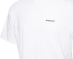 Slazenger Men's Nile Core Tee / T-Shirt / Tshirt - White/Black
