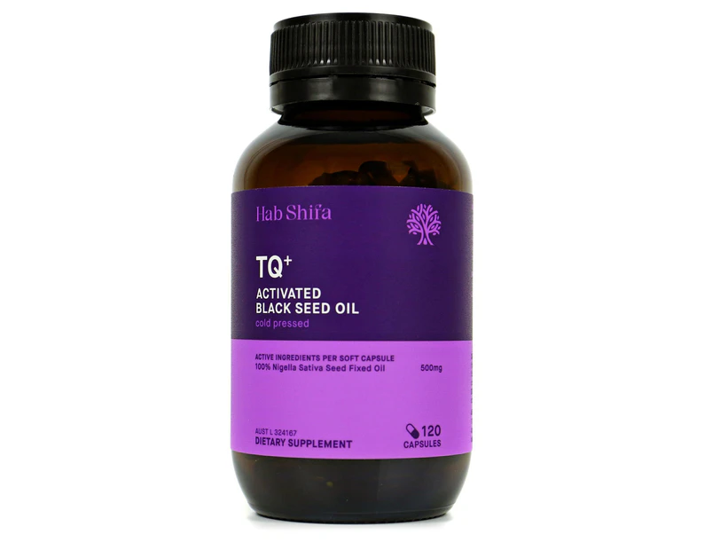 Hab Shifa TQ+ Activated Black Seed Oil 120 Capsules