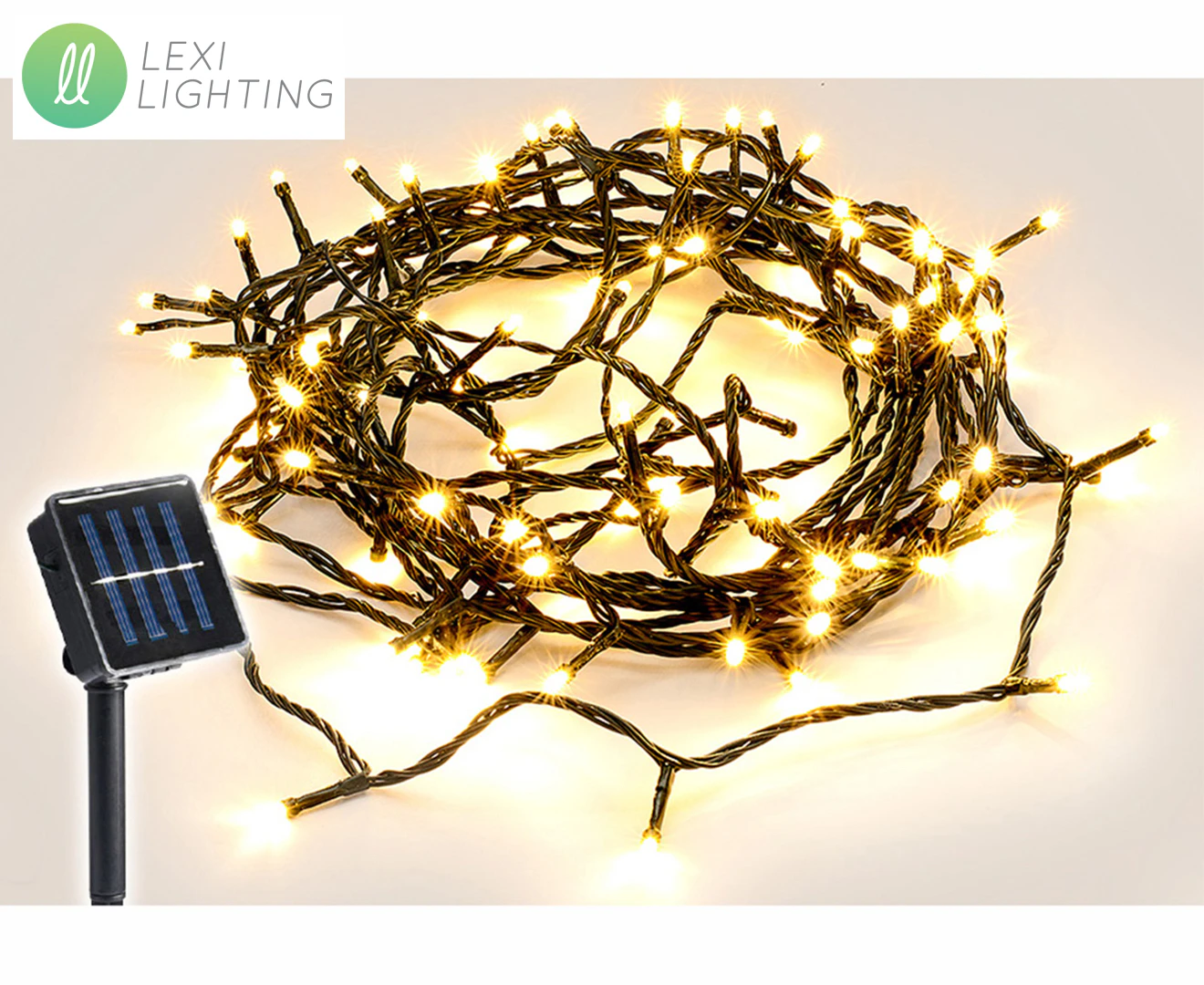 Lexi Lighting 30.3m 420 LED Solar Fairy Light Chain - Warm White