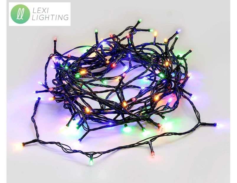 Lexi Lighting 7.9m 100 LED Christmas Fairy Light Chain - Multi