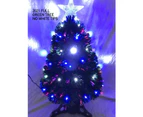 60cm Table Top Fibre Optic Tree Blue White Twinkle LED Light Christmas Tree Decor