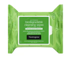 Neutrogena Biodegradable Cleansing Makeup Remover Wipes 25 Pack