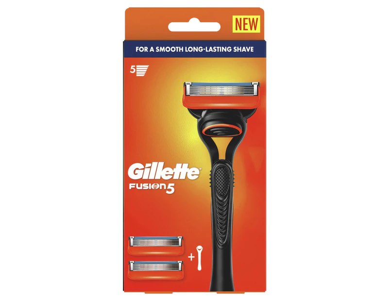 Gillette Fusion Manual Razor + 2 Blade Refills