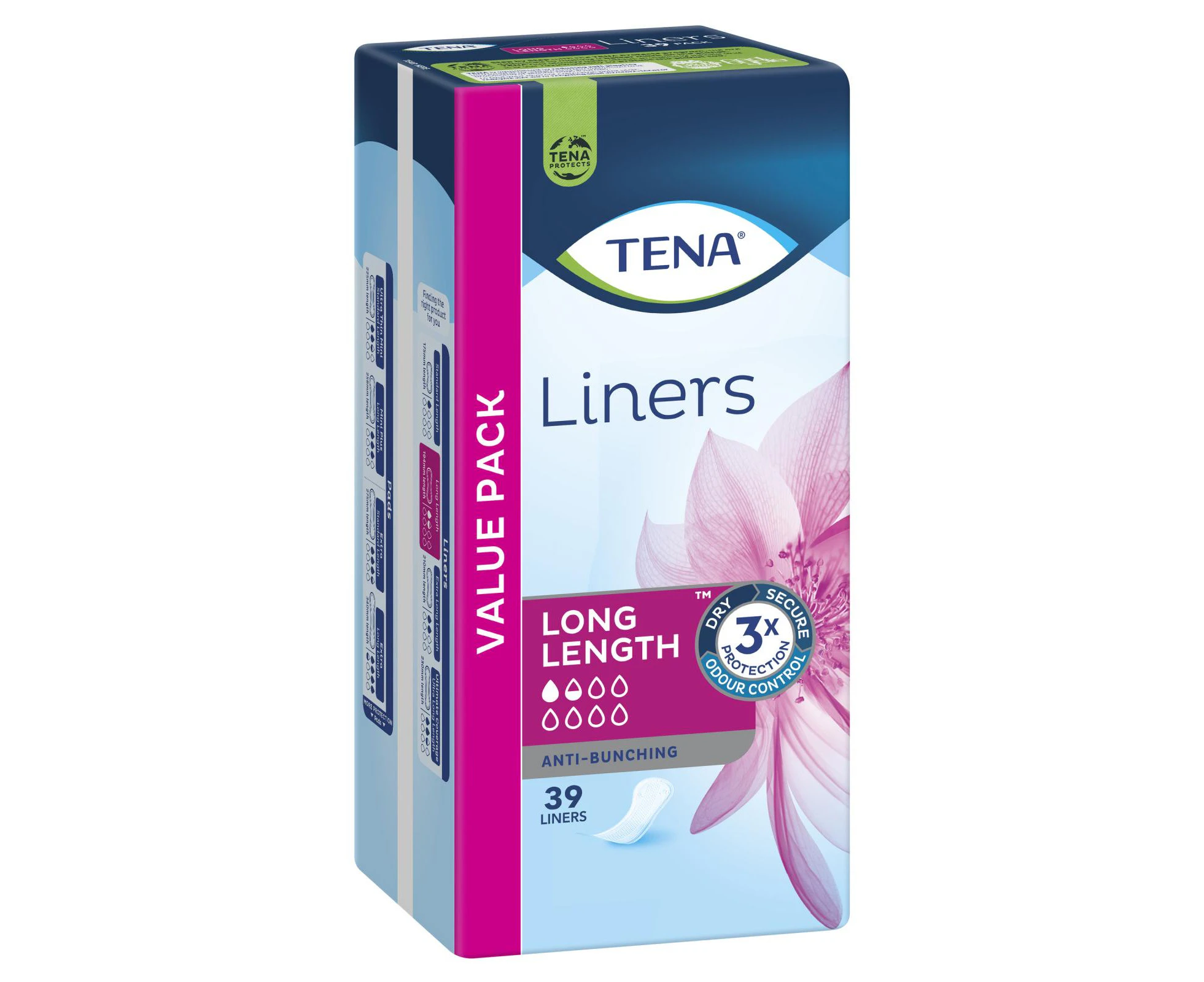 TENA Liners Long Length 39 Pack