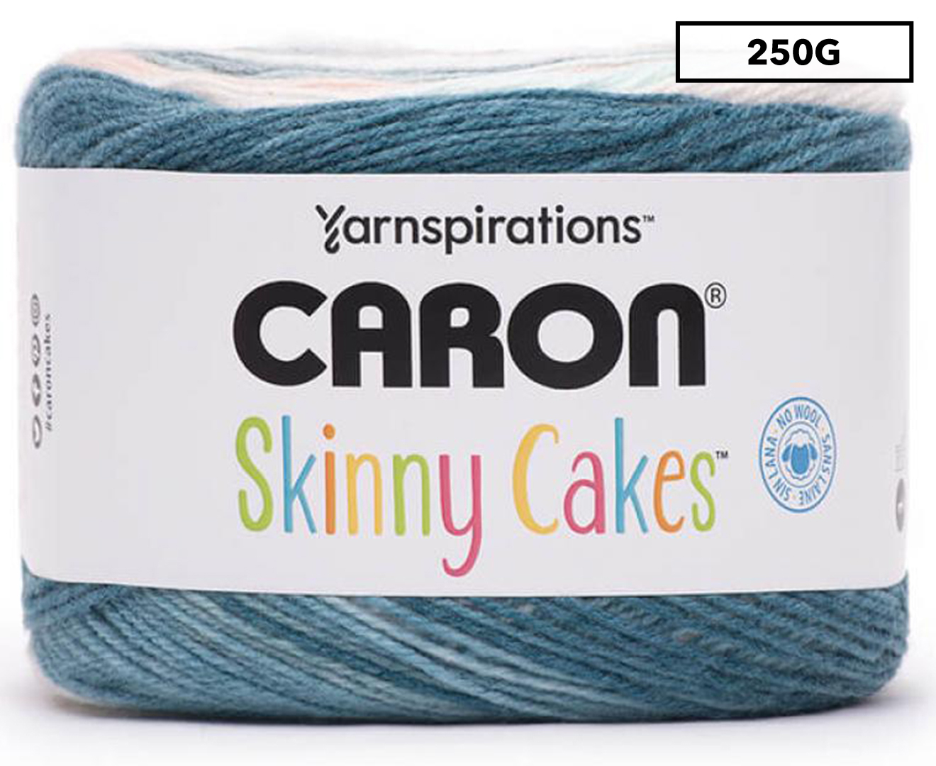 Caron Skinny Cakes Frosted Mint Acrylic Knitting & Crochet Yarn