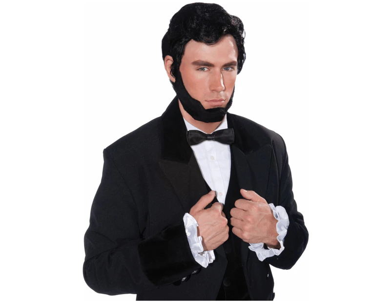 Abraham Abe Lincoln President Civil War Men Costume Wig & Beard
