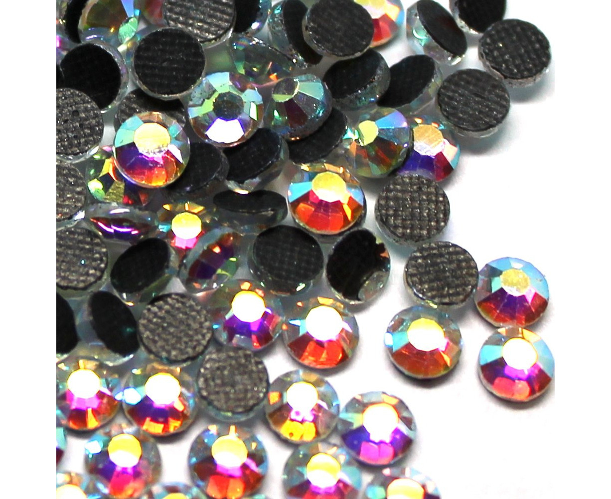 Hotfix Rhinestones 1440 Stones/pkg ss10, AB Crystal Zbella Crystal Hot Fix Rhinestones 10 Gross 
