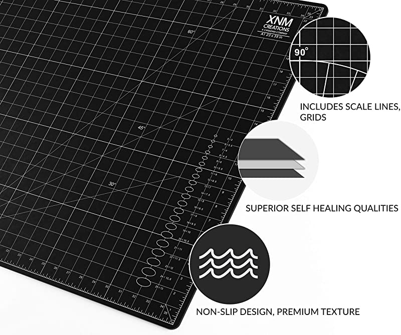 Jakar Translucent Self Healing Cutting Mat A4 Single Sided cm Metric Squared Quality Proffesional Clear 
