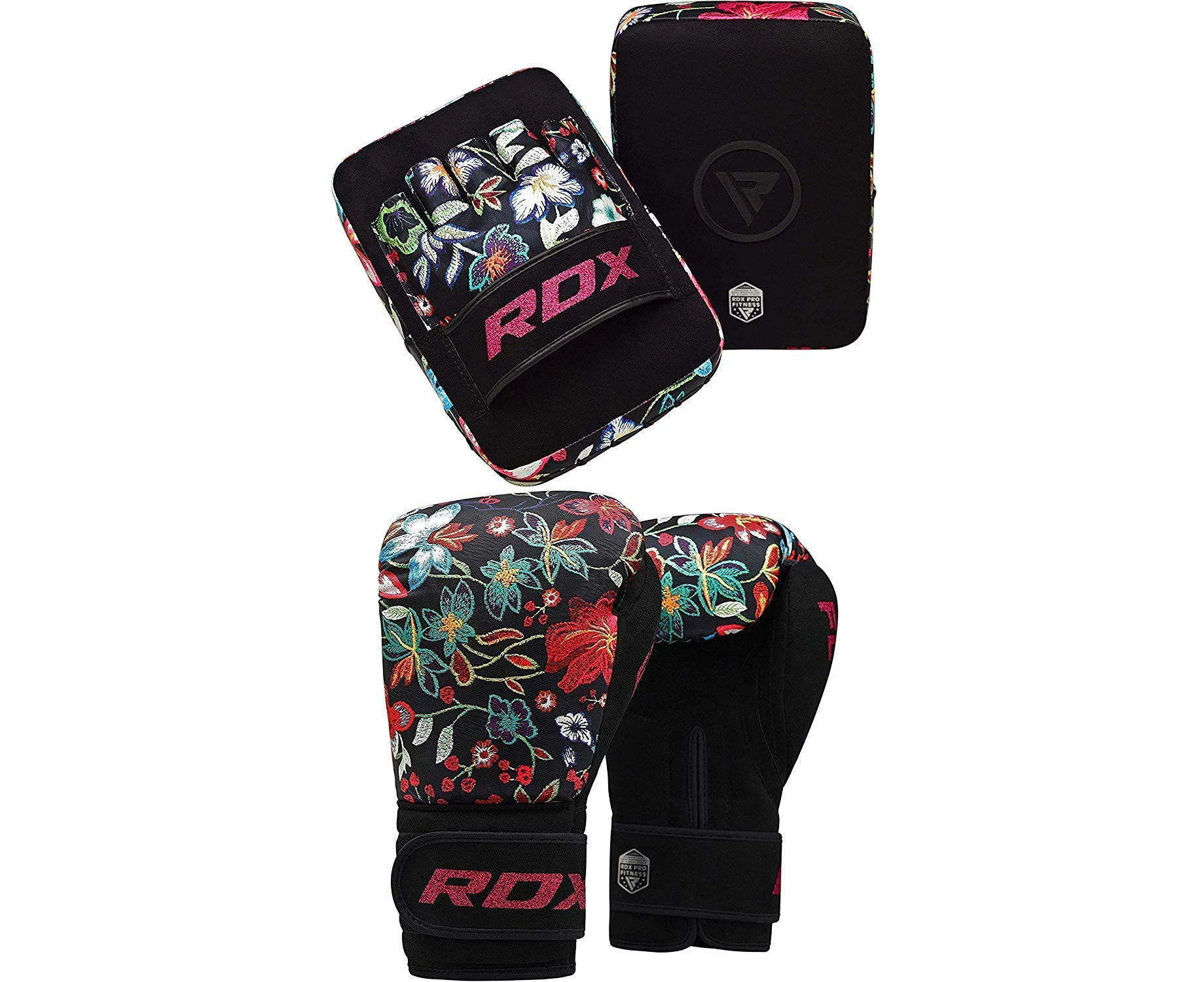 (350ml, Black) - RDX Women Boxing Pads Focus Punch Mitts Hook and Jab Strike Pads MMA Punching Target Training with Punching Gloves