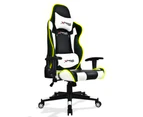 Xtreme Racing Gaming Office Chair LED Seat RGB PU Leather Computer Executive C - White