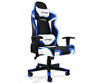 Xtreme Racing Gaming Office Chair LED Seat RGB PU Leather Computer Executive A - Blue