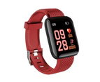 ID116 Plus - colour Screen Smart Bracelet Sports Tracker - Red (AU Stock)