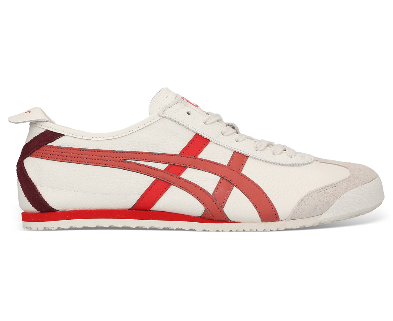 Onitsuka Tiger Men's Mexico 66 Shoe - Cream/Red Brick | Catch.com.au