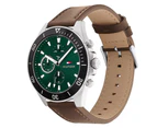 Tommy Hilfiger Men's 46mm Larson Multifunction Leather Watch - Green/Brown/Silver