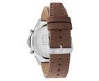 Tommy Hilfiger Men's 46mm Larson Multifunction Leather Watch - Green/Brown/Silver