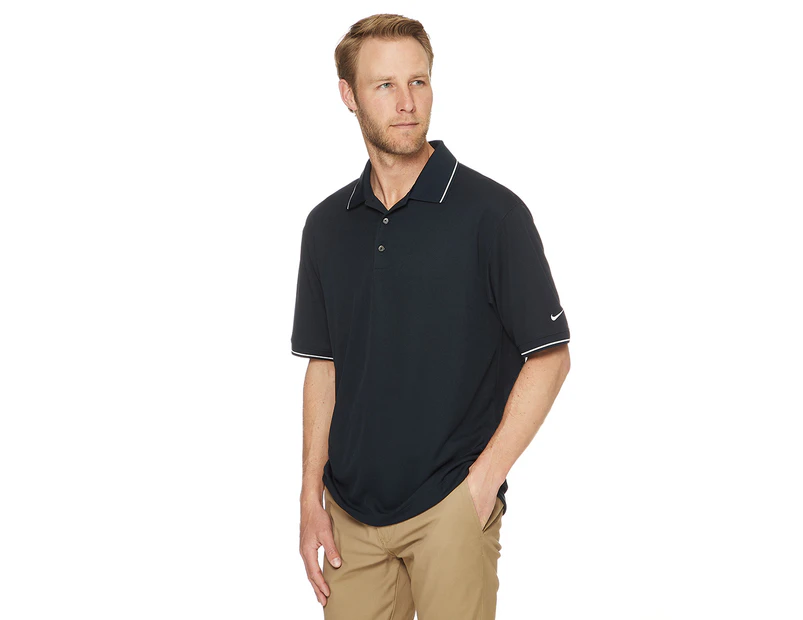 Nike Golf Men's Dri-FIT Classic Tipped Polo Shirt - Dark Navy