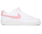 Nike Women's Court Vision Low Sneakers - White/Pink Glaze