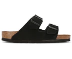 Birkenstock Unisex Arizona Soft Footbed Regular Fit Sandals - Black Suede
