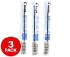 3 x Pilot Blue Ballpoint Refill For Super Grip & Rexgrip Pen 1