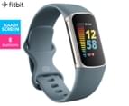 Fitbit Charge 5 Smart Fitness Watch - Blue/Platinum 1