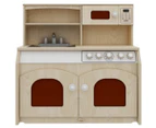 Jooyes 4-in-1 Kids' Role-Play Kitchen Unit - Natural/Multi