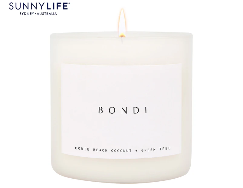 Sunnylife Bondi Scented Candle Cowie Beach Coconut & Green Tree 150g