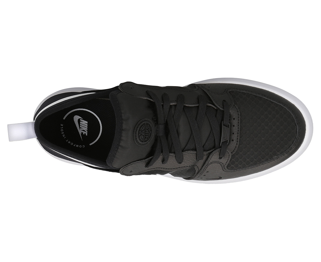 Nike Women #39 s Court Vision Alta TXT Sneakers Black/White Catch co nz