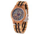 Wooden Bracelet Watch Chain Set Four Watches Wooden Helmet Turn Beads for Male