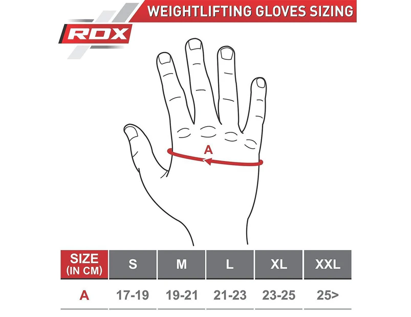 (Blue, XXL) - RDX Gym Weight Lifting Gloves Workout Fitness Bodybuilding Powerlifting Competition Exercise Wrist Support Strength Training