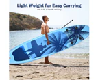 Costway 10' Inflatable Stand Up Paddle Board Set SUP Surfboard w/SUP Accessories & Backpack for Adults Youth Baginner Outdoor Sports, Bule