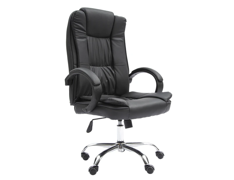 La Bella Executive Office Chair Sage Dual-Layer Seat Tilt Computer Gaming Work - Black