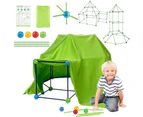 175pcs set Kids Construction Forts Castles Tunnels Fort Construction Tent Building Kit