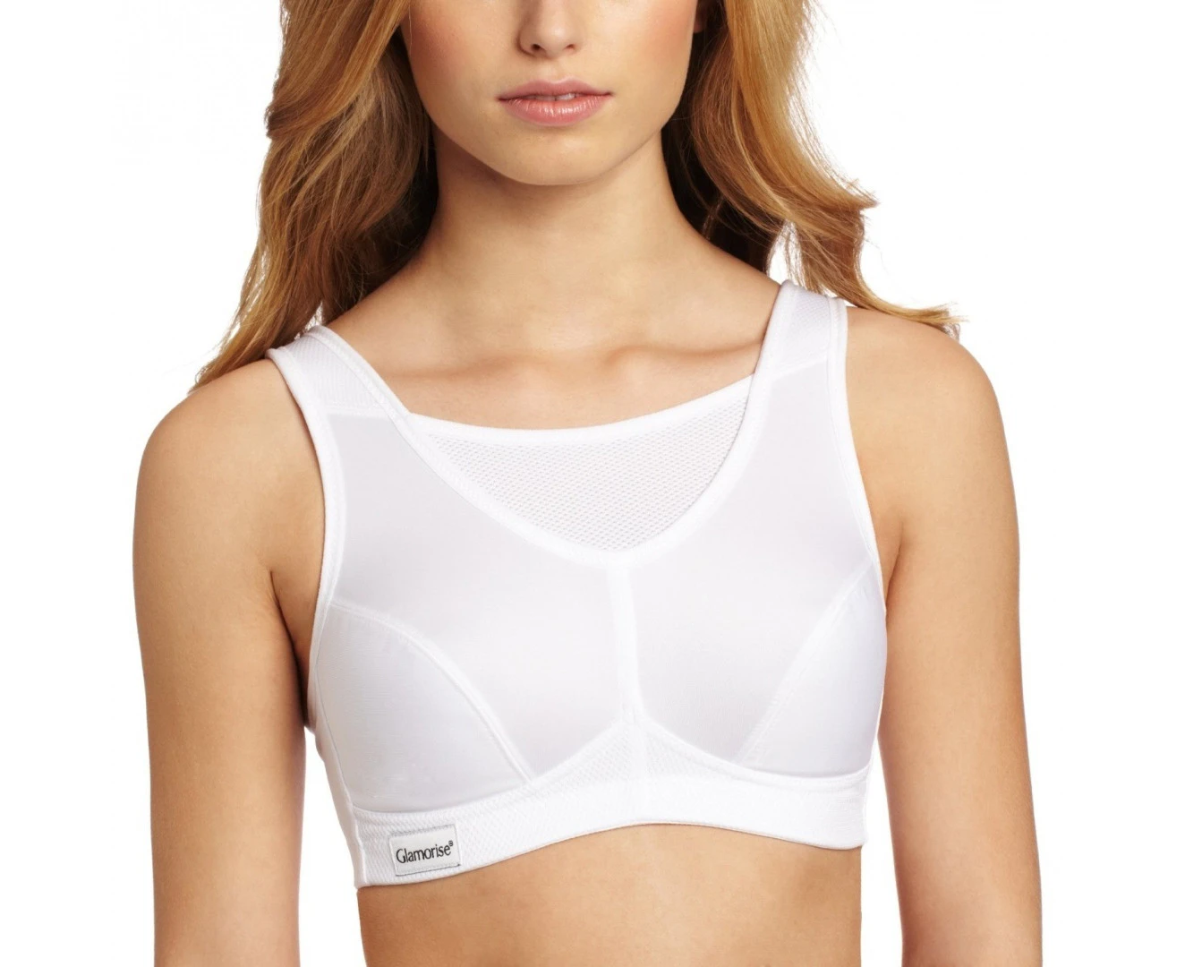 (38 C, White) - Glamorise 1066 Women's Sports Bra