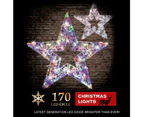 Stockholm Christmas Lights 170 LEDs Star Fairy Multi Colour Outdoor Garden Decoration 0.9M