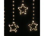 Stockholm Christmas Lights LED Wire Star Curtain 9Pc Gold Outdoor Garden Decoration