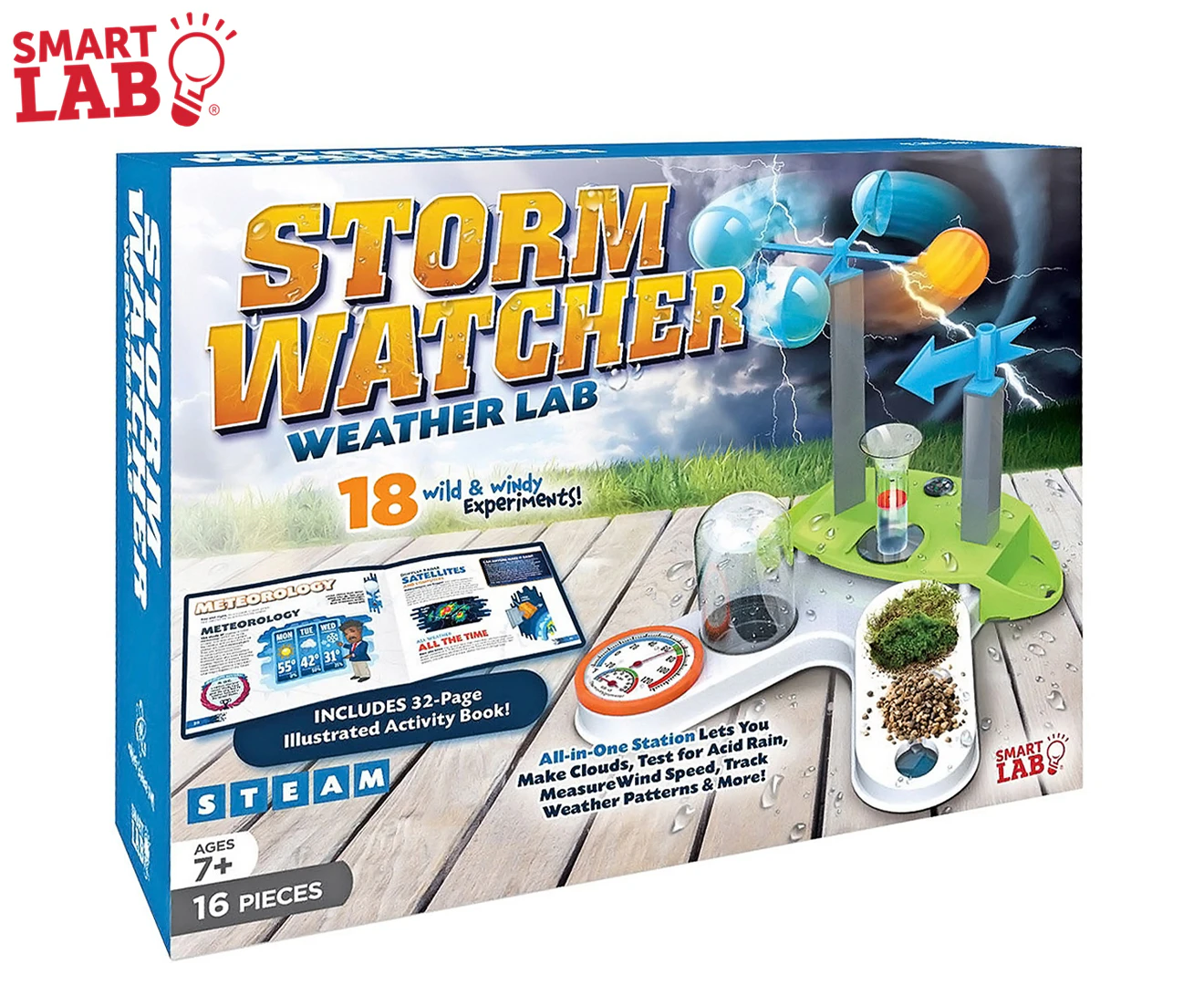 16pc Smart Lab Toys Storm Watcher Weather Science Experiment Toy Set Kids 7+