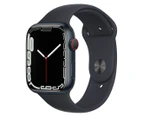 Apple Watch Series 7 (GPS + Cellular) 45mm Midnight Aluminium Case with Midnight Sport Band