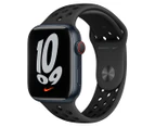 Apple Watch Nike Series 7 (GPS + Cellular) 45mm Midnight Aluminium Case with Anthracite/Black Nike Sport Band