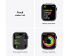 Apple Watch Series 7 (GPS + Cellular) 45mm Midnight Aluminium Case with Midnight Sport Band