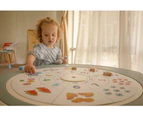 Riababy Play & Learn Activity Table and Chair Set - Warm beige