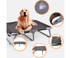 Heavy Duty Foldable Pet Dog Bed Black Textilene Trampoline Hammock Travel Bed